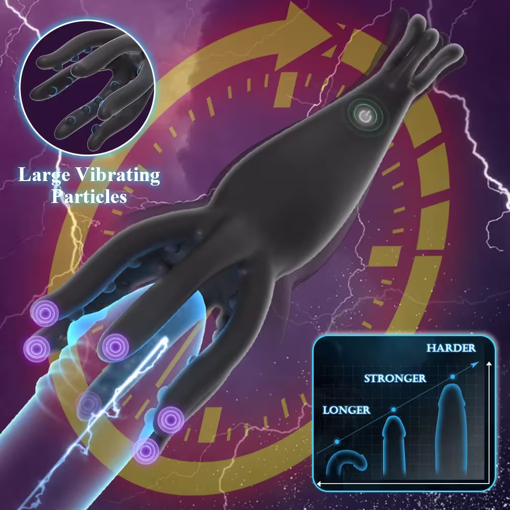 black glans stimulator vibrator for men