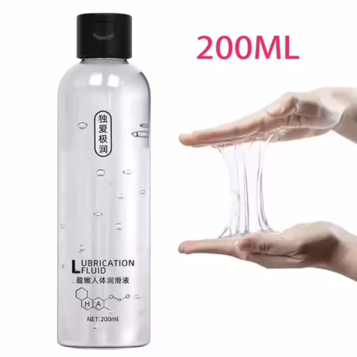 200ML water-based lubricant bottle on white background