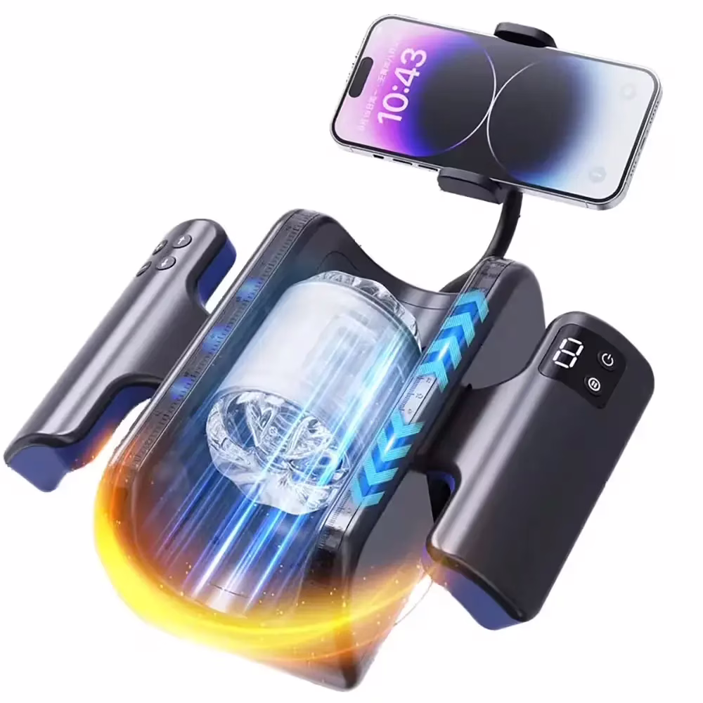 automatic telescopic male masturbator with long thrust motion